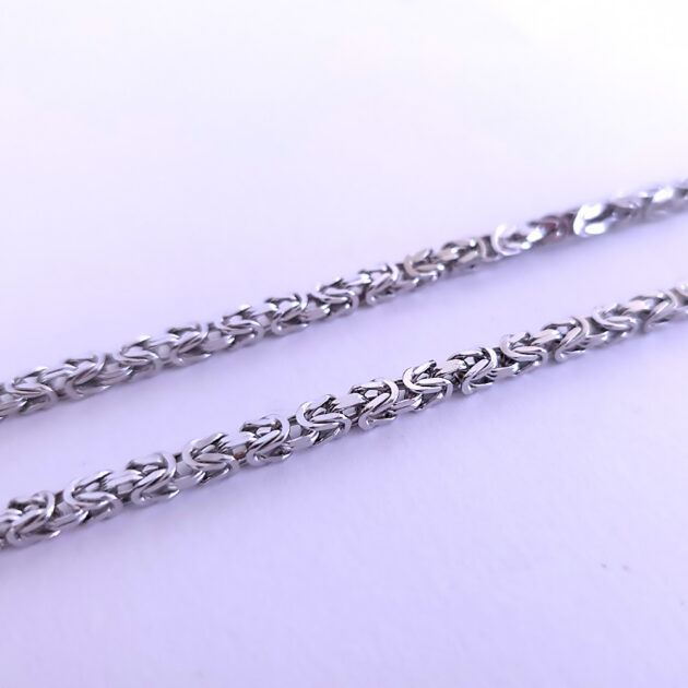 Massive silver Byzantium chain