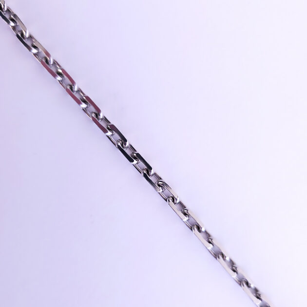 Silver anchor chain bracelet