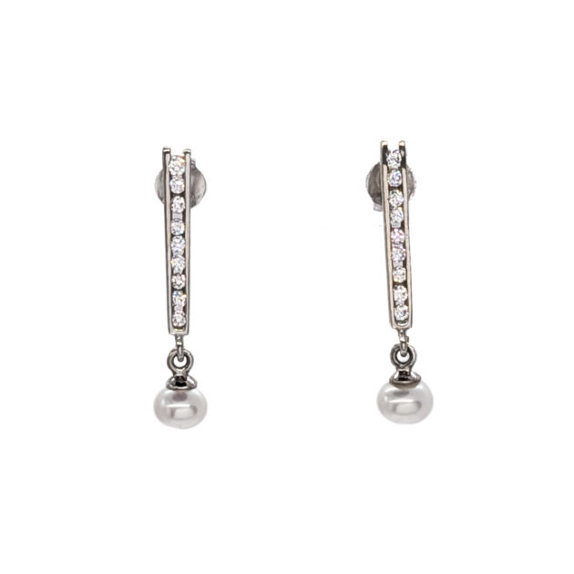 Lakoonilised pärlkõrvarõngad "Vela"