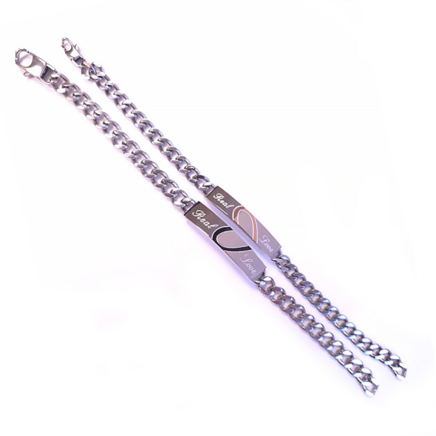 Connected Hearts Couple Bracelets