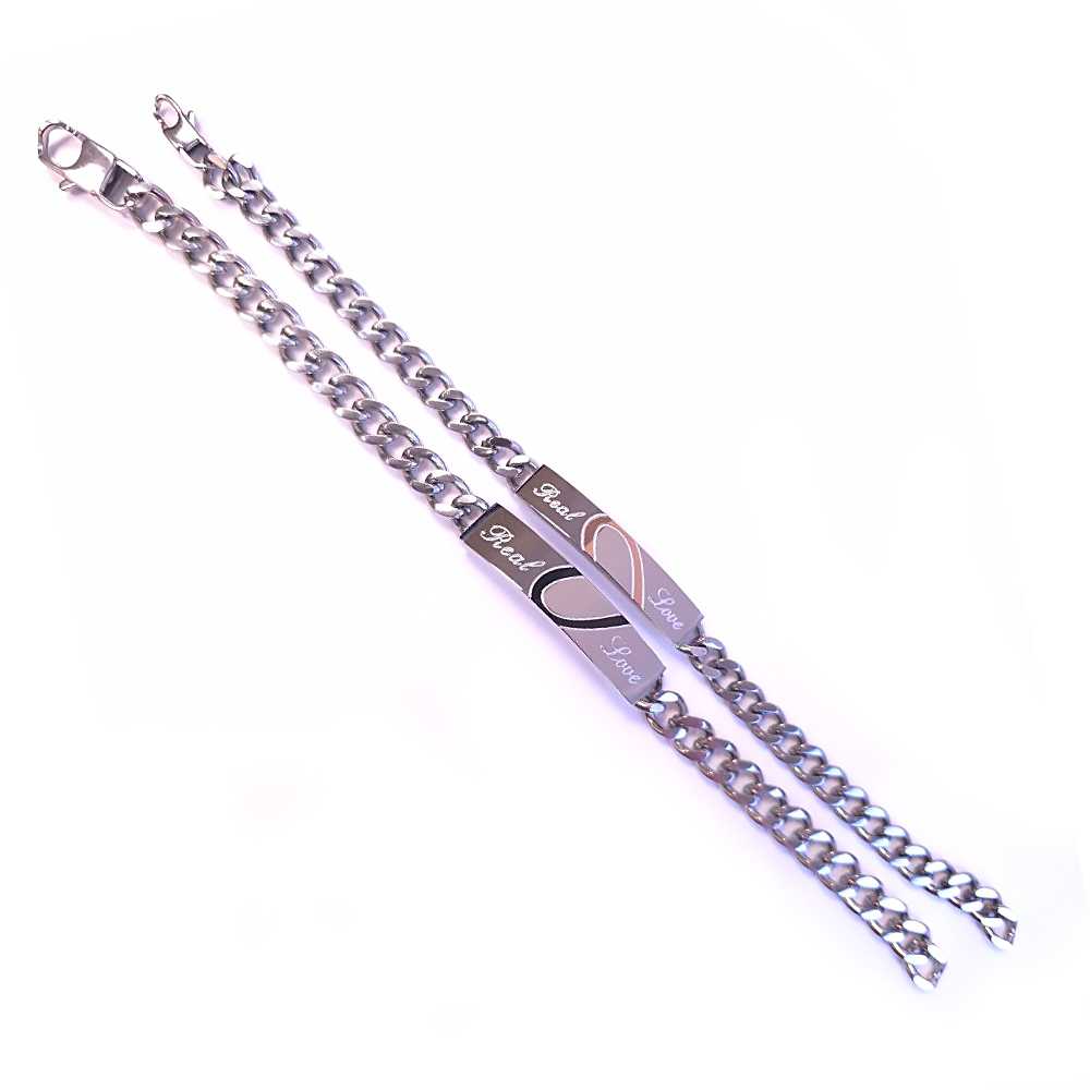 Connected Hearts Couple Bracelets