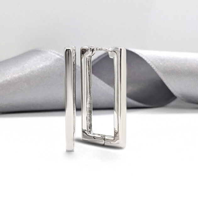 Silver fashionable earrings