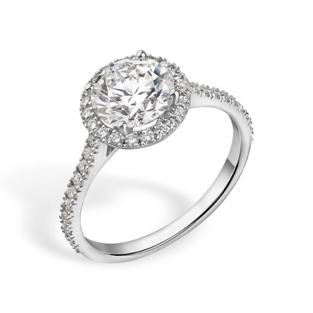 Charlene — 14K White Gold Ring with Lab-Grown Diamonds 2.25 ct