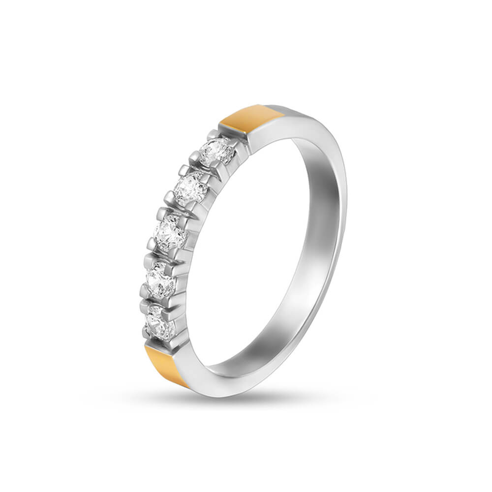 silver alliance ring with golden plates_2020